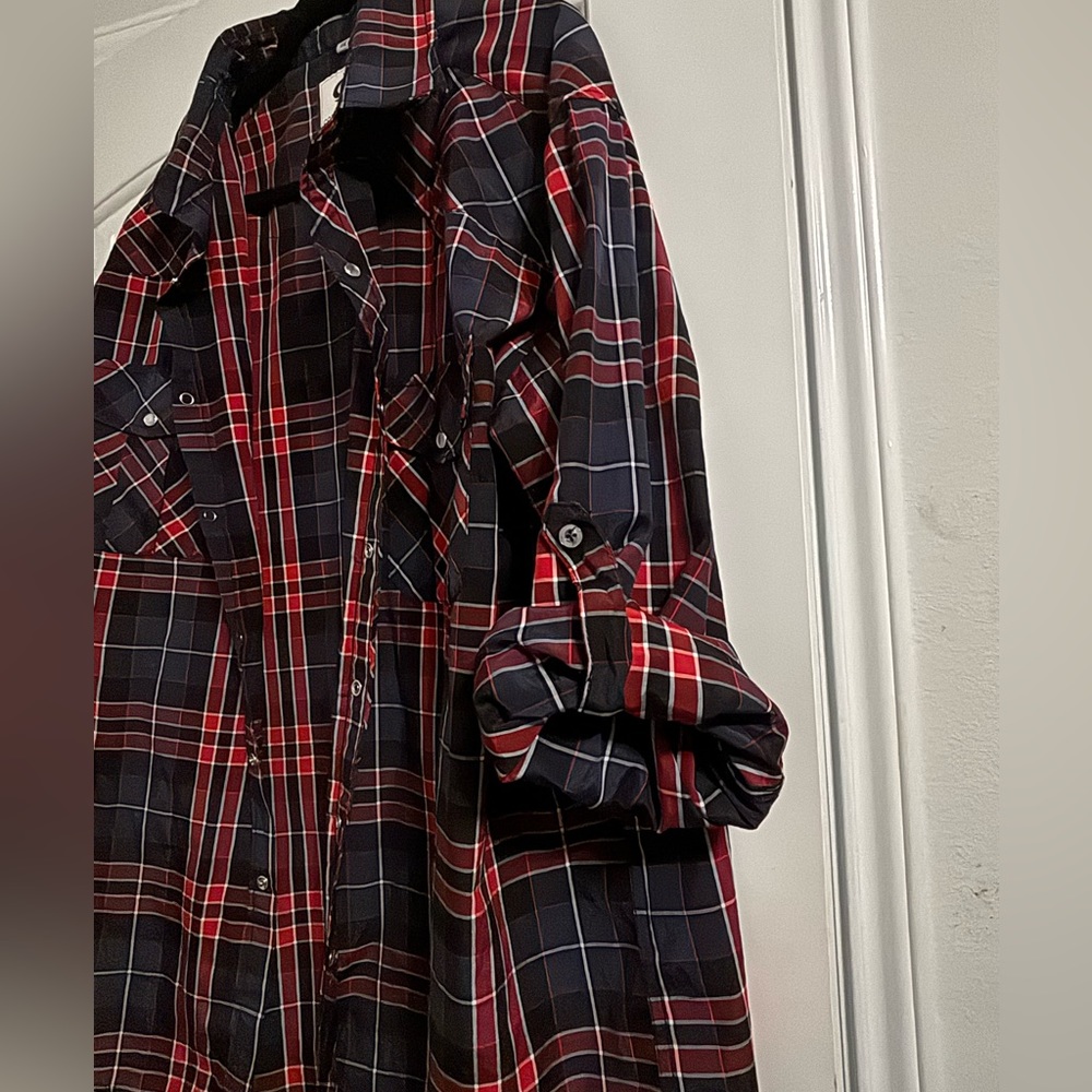 Plaid Button Up - Picture 2 of 4